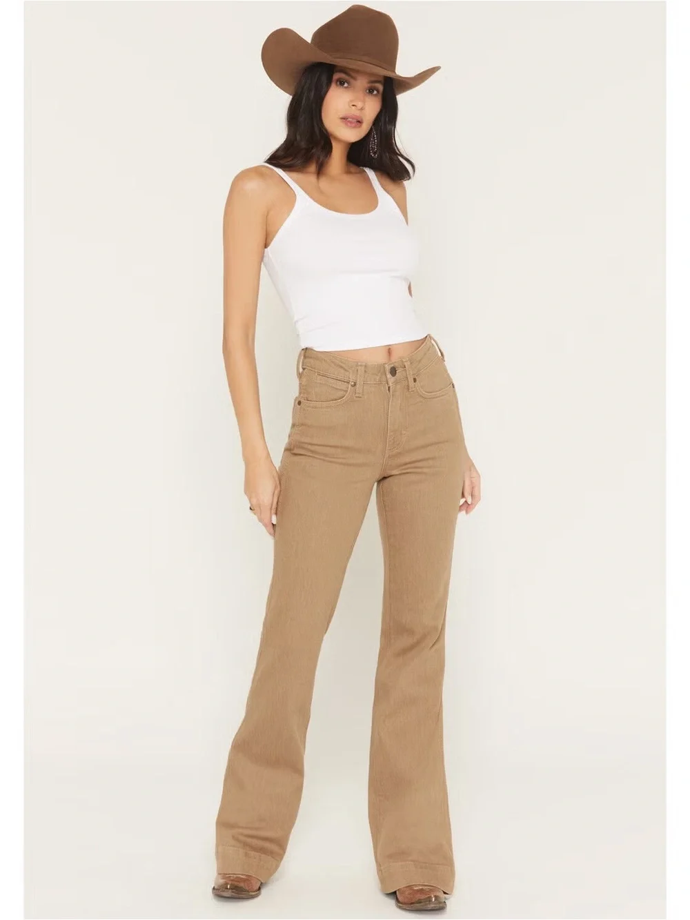 Wrangler High Rise Retro Trouser Size 29x34 - Picture 1 of 6